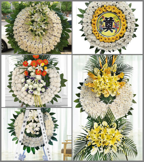 山东青岛莱西市武备镇武备三村花圈速递